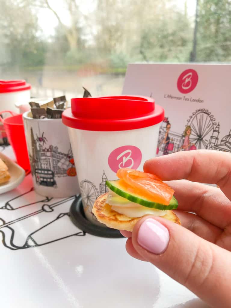 Looking for a truly unique experience while in London? How about afternoon tea while riding on a vintage double-decker bus? Read all about my fun experience on B-Bakery's bus tour! #london #afternoontea #england #bustour #europe #travel