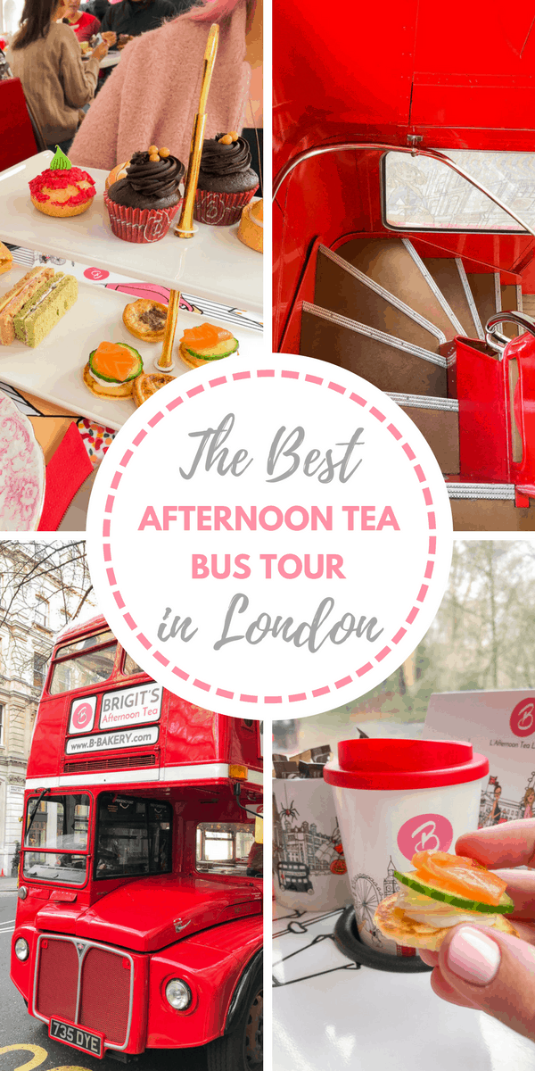 Looking for a truly unique experience while in London? How about afternoon tea while riding on a vintage double-decker bus? Read all about my fun experience on B-Bakery's bus tour! #london #afternoontea #england #bustour #europe #travel