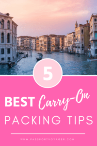 Looking for easy packing tips and ideas on how to save money by traveling with a carry-on only? Check out this helpful guide by a frequent traveler! #carryon #travel #travelpro #luggage #traveltips