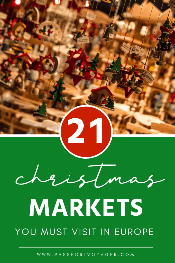 The Ultimate Europe Christkindlmarket Bucket List | Discover the most magical Christkindlmarkets (Christmas markets) in Europe with this bucket list guide to the best holiday markets from Edinburgh to Italy! #christmasmarkets #europechristmas #holidaymarket #christmasineurope #christmas #holidays #wintertravel