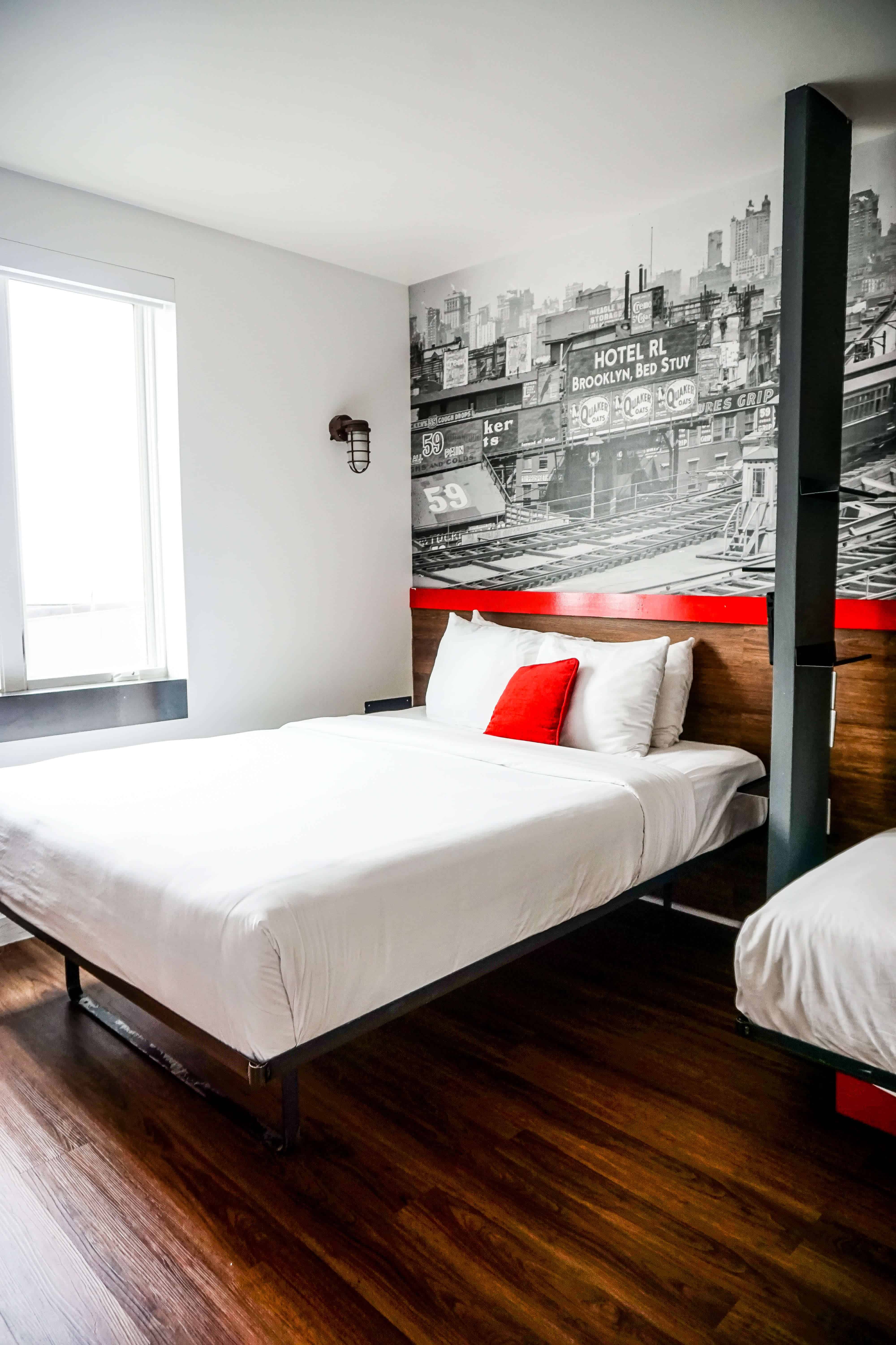 Looking for the best boutique hotel in Brooklyn, New York? Take a peek inside Hotel RL Brooklyn & find out why you should book this community-focused hotel! #NYC #NYChotels #hotels #travel #USAtravel #brooklyn #bushwick