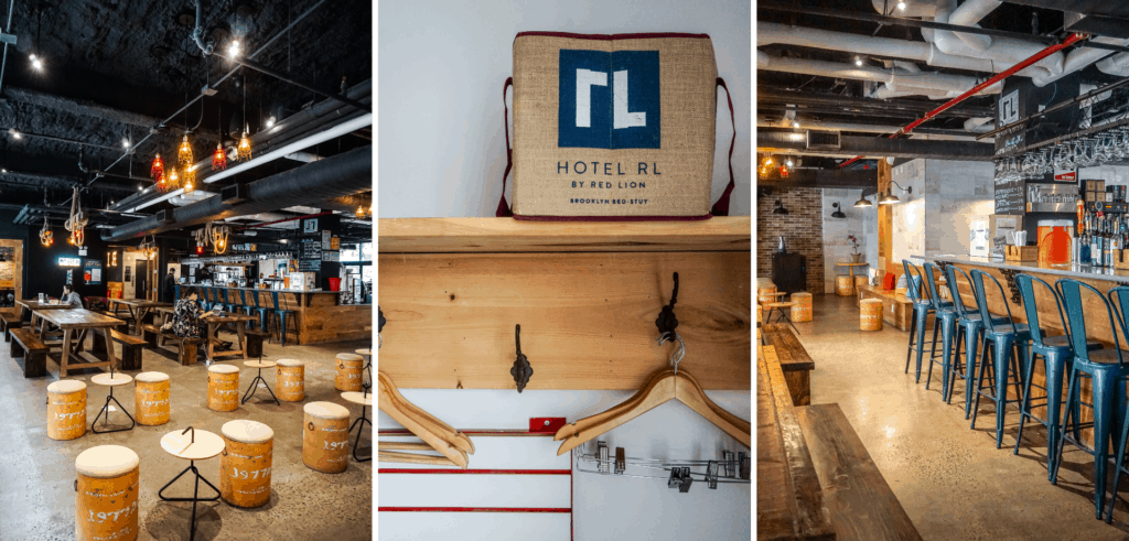 Looking for the best boutique hotel in Brooklyn, New York? Take a peek inside Hotel RL Brooklyn & find out why you should book this community-focused hotel! #NYC #NYChotels #hotels #travel #USAtravel #brooklyn #bushwick