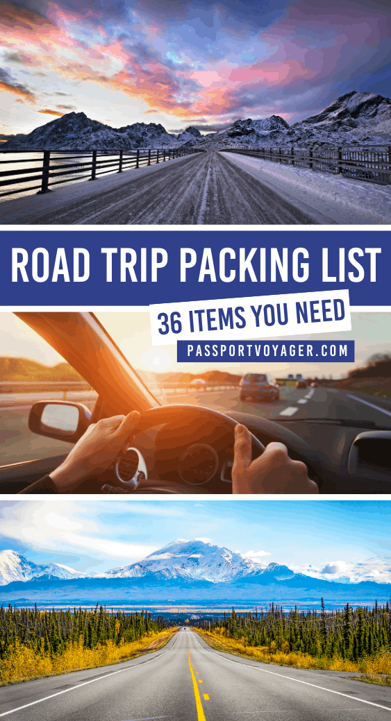 Hit the road safely with these road trip packing list essentials! Here's what to bring on the road to make the most of your next journey by car. #roadtrip #packing #travel #packinglist #whattobring #cartrip